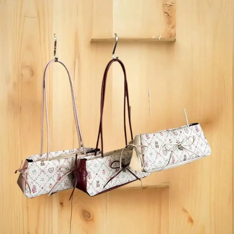 Contemporary Sweet Bow Shoulder Bag Cartoon Print Large Women S Tote Zpaxo