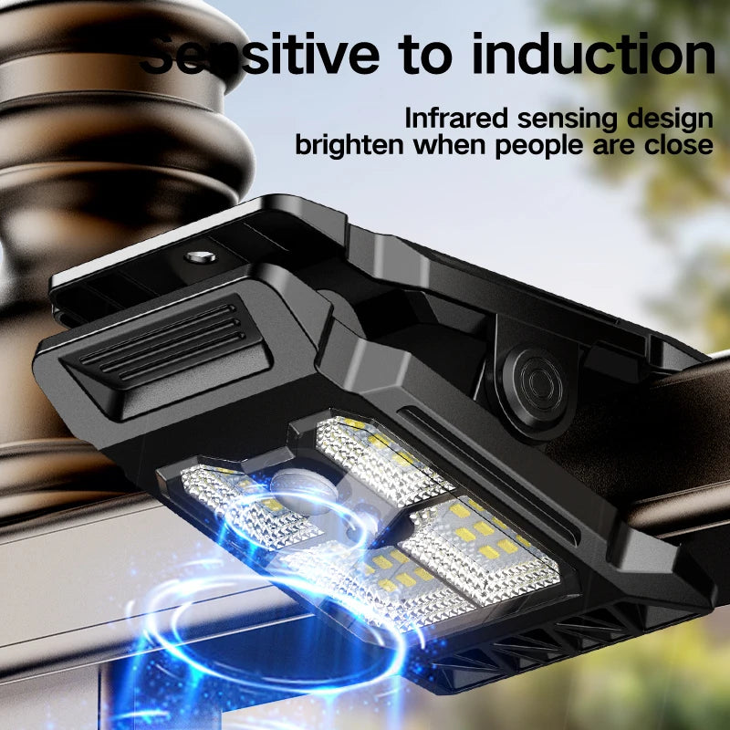Upgraded Intelligent Sensing Solar Clip Lamp Outdoor Courtyard Garden