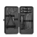 18 pcs Black stainless steel nail clipper set, nail clipper, leather clipper, foot trimmer, acne needle, beauty tool Zpaxo black 12 pcs