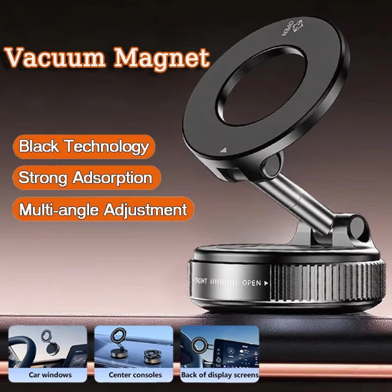 Magsafe Car Phone Holder Suction Cup Vacuum Magnetic Stand 360