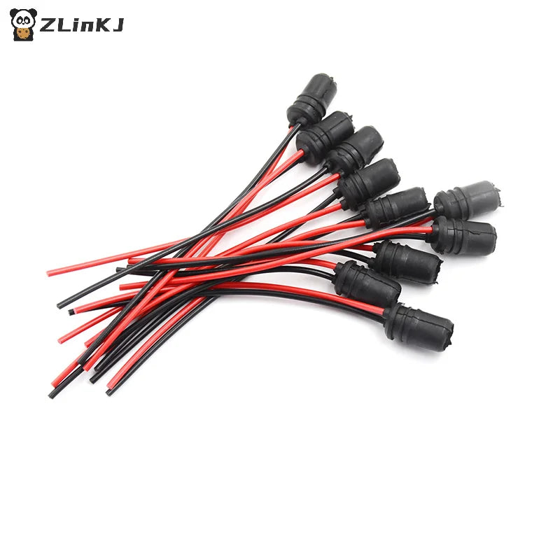 T10 Light Bulb Extension Socket Holder Soft Rubber Push-in Wedge Base Zpaxo