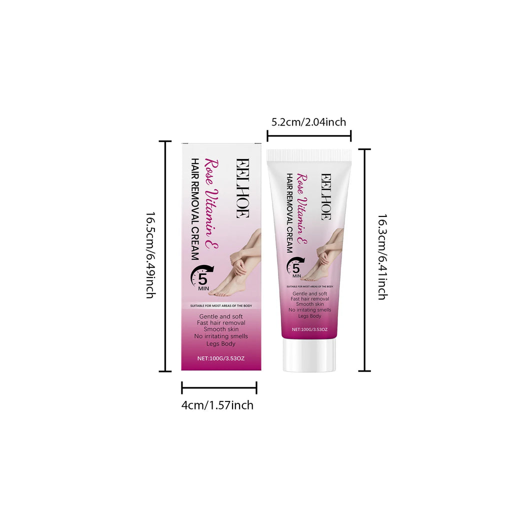 Eelhoe Gentle Hair Removal Cream – Painless Depilatory 100g Hair Removal Cream Zpaxo