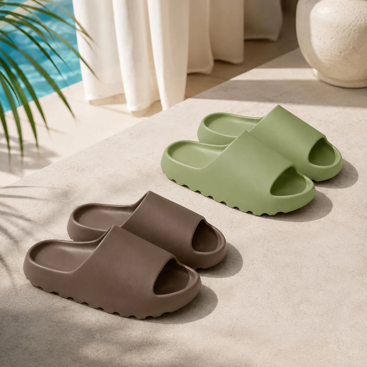 EVA Man Slippers Shoes Cloud Thick-soled Sandals Summer Soft Bottom