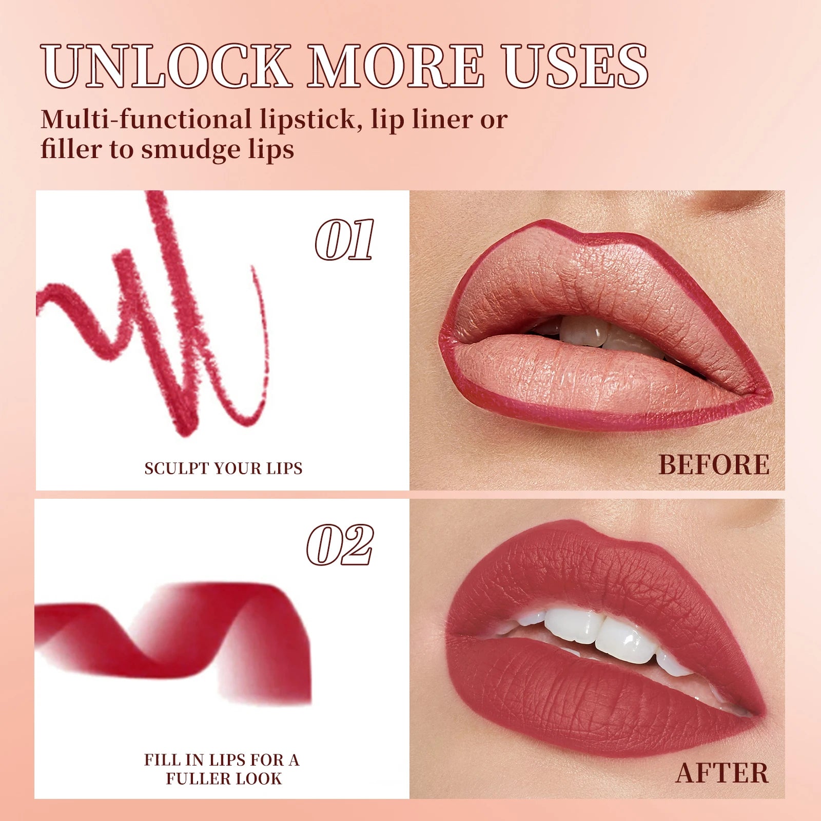 Matte Lip Gloss Long-lasting Waterproof Non Stick Cups Durable