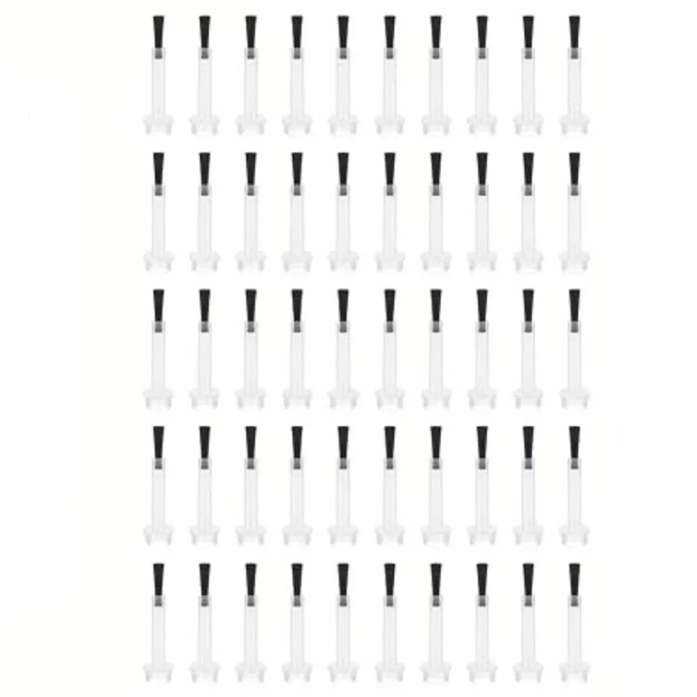 Detachable Nail Art Brush Set Wooden Grip Durable Bristles Multi-Functional Nail Polish Brushes Non-Deform Dual-Ended Zpaxo GJ762-04-50pcs