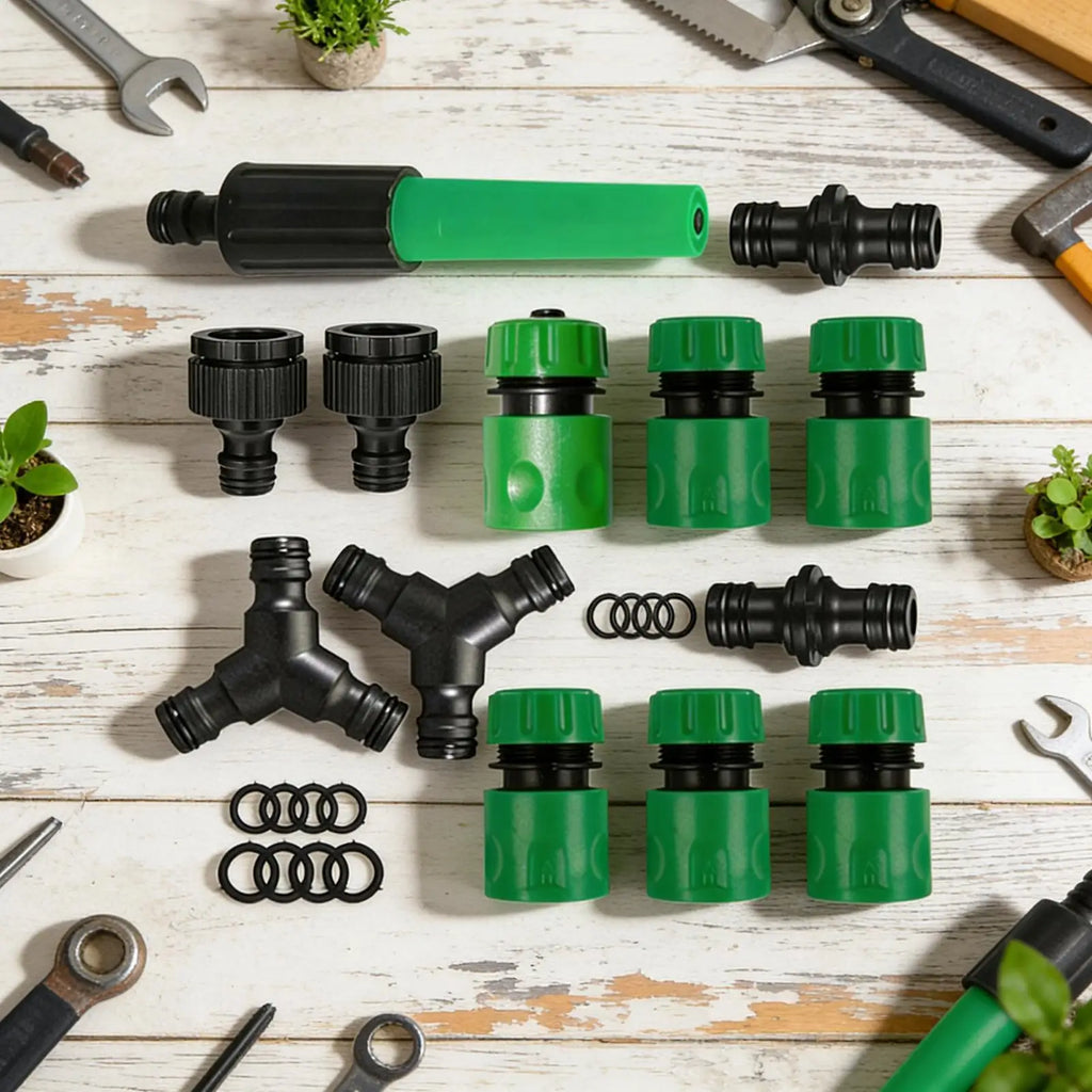 Garden Hose Connector Leak-Proof Multi-Functional Valve Hose Quick Connect For Garden Watering Outdoor Irrigation RV Boat Sink Zpaxo