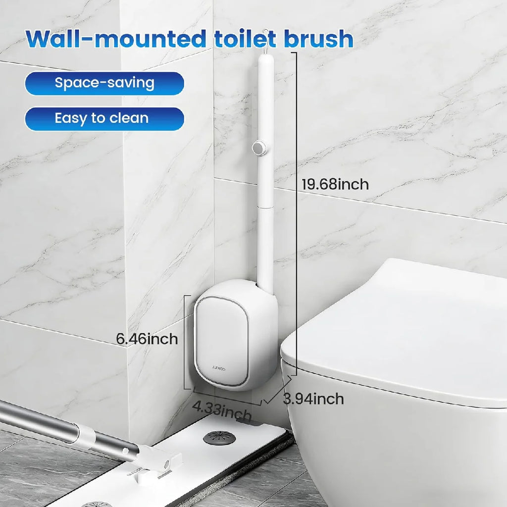 Disposable Toilet Brush Wall Mounted Toilet Cleaner with 36 Replacement Heads Deep Cleaning Toilet Scrubber and Holder Set Hygie Zpaxo