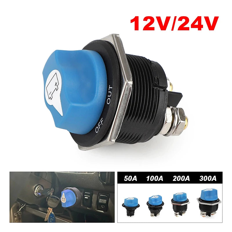 Battery Disconnect Cut-Off Switch 50–300A | Car RV Boat Truck