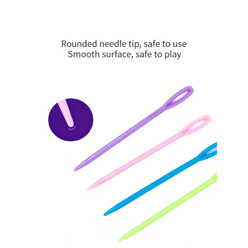 Wooden String Art Lacing Board Dinosaur Animal Threading Card DIY