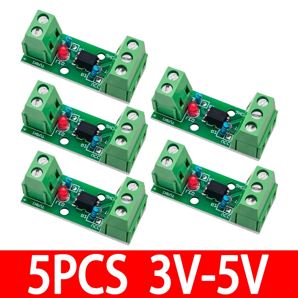 PC817 EL817 1-Channel Optocoupler Isolation Module 3 3V-5V 12V 24V Zpaxo 5PCS Input3V-5V
