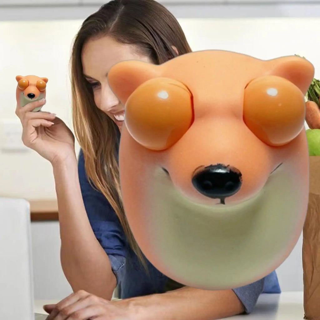 Squeeze Toys For Kids Cute Animal Eye-Popping Squeeze Model For Kid Party Favor Ultra-Soft Prank Pinch Toys For Children Teens Zpaxo