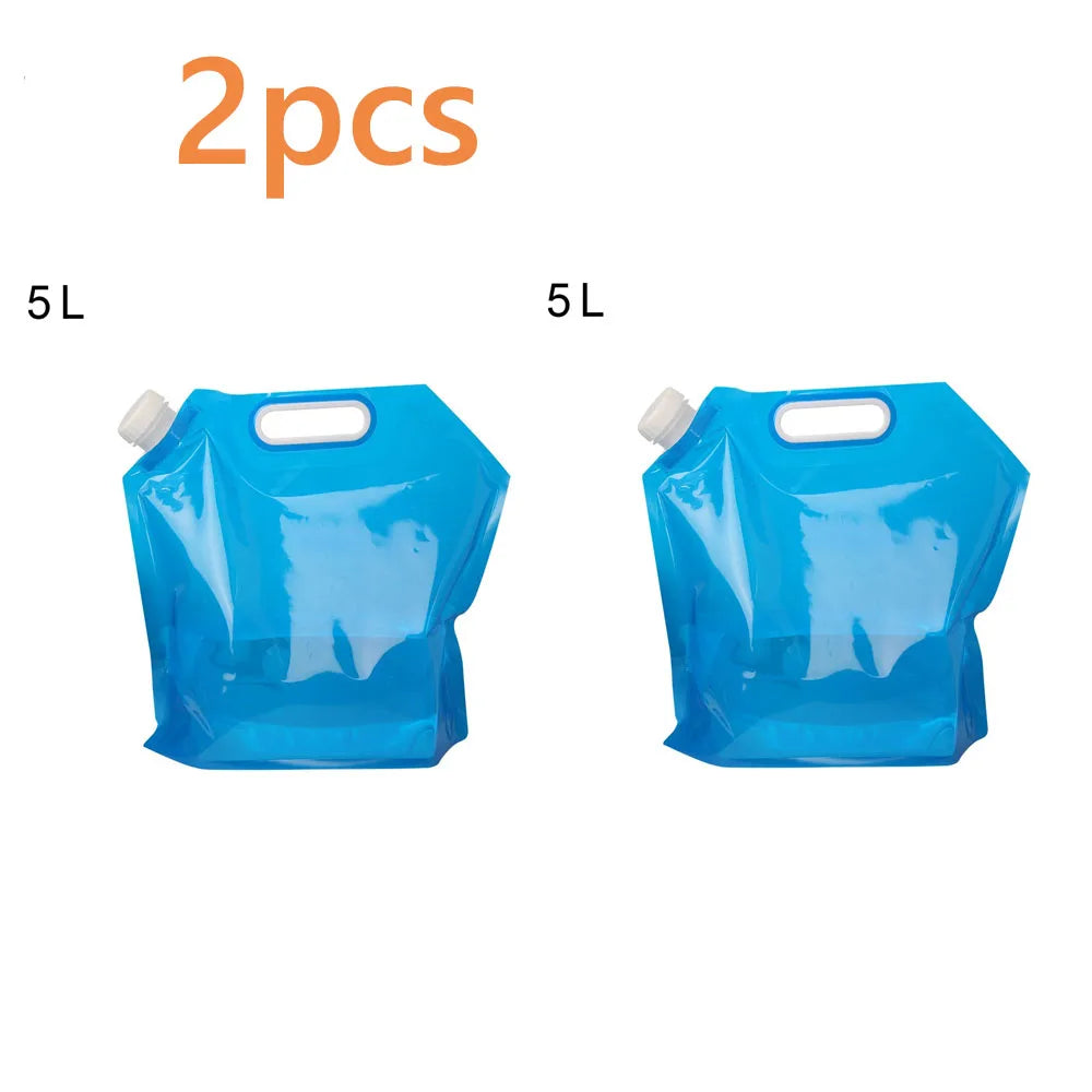 5L/10L Collapsible Camping Water Bag – Portable Folding Bucket