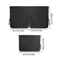 3-Piece Car Privacy Curtains – Universal Window Sunshades Car Window Curtains Zpaxo Black