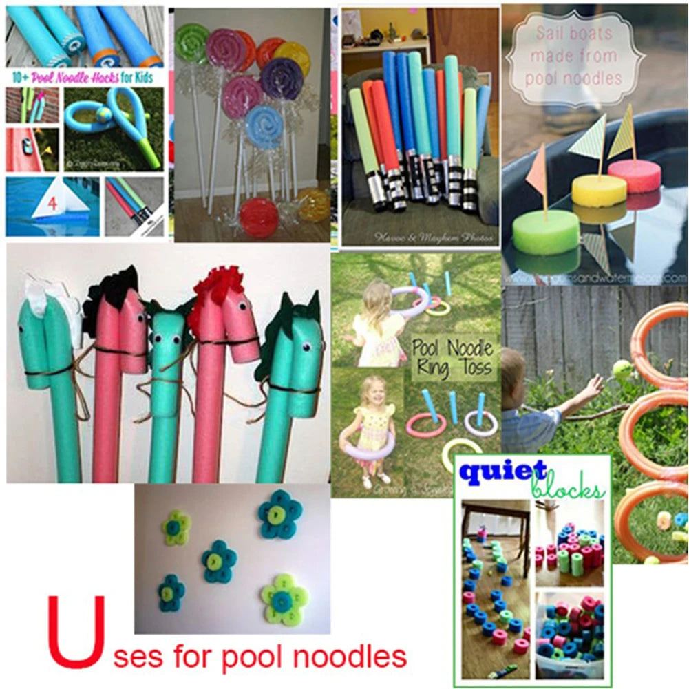 1/5PCS Portable Flexible EPE Learn Swimming Pool Noodle Water Float Floating Aid for Summer Swimming Aid Pool Underwater Scooter Zpaxo
