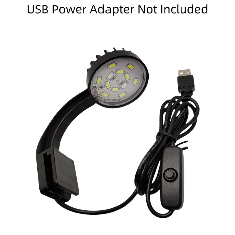 USB Charging Small Fishbowl LED Light Separate Power Switch
