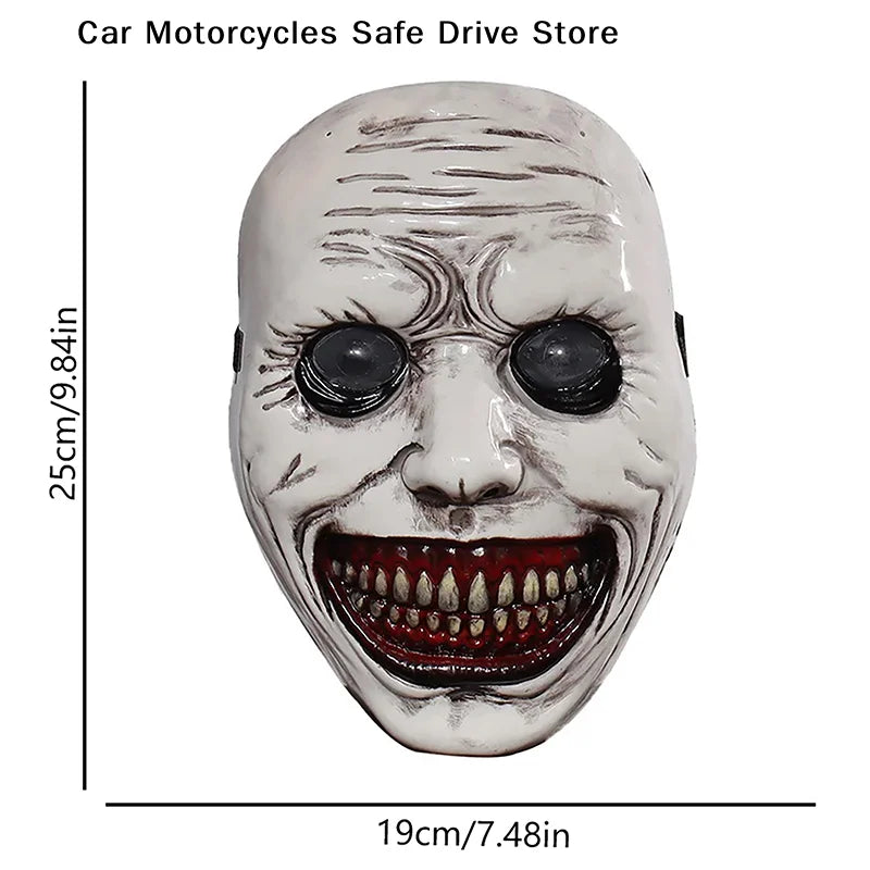 MTerror Exorcist Smiling Plastic Mask Cosplay Creepy Demon Ghost Face