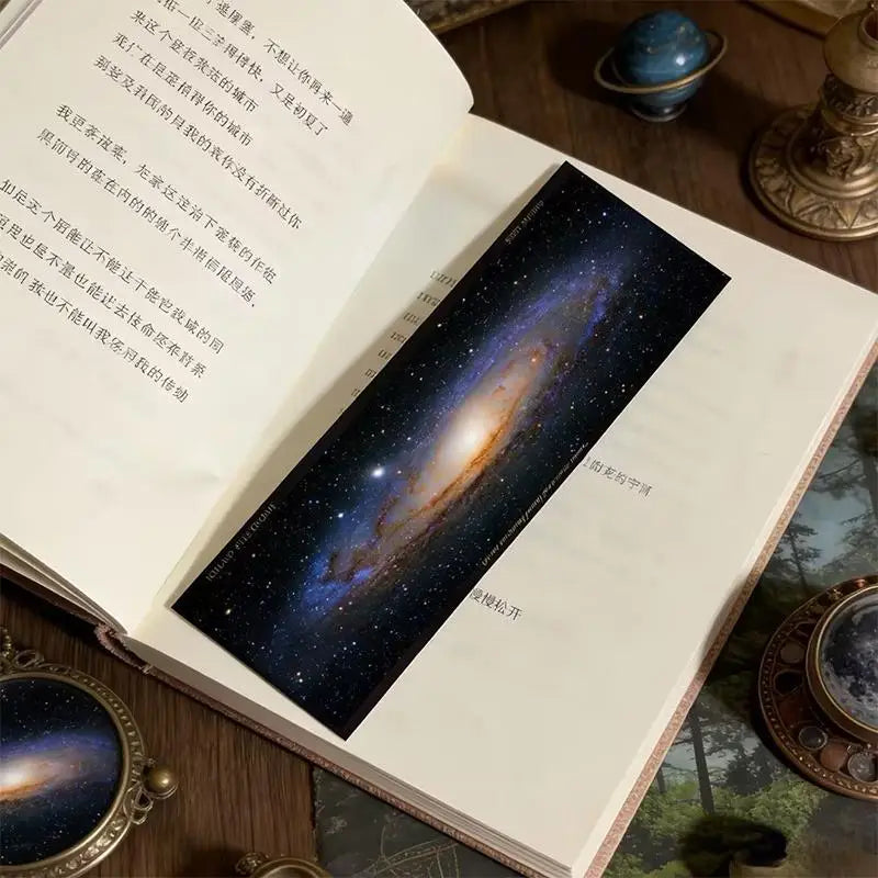 Galaxy Starry Sky Acrylic Movie Bookmark – Vintage Film Art Gift