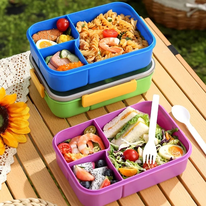 Color Leak-proof Bento Box, Multi-compartment Food Container, Home Portable Lunch Box Set Zpaxo