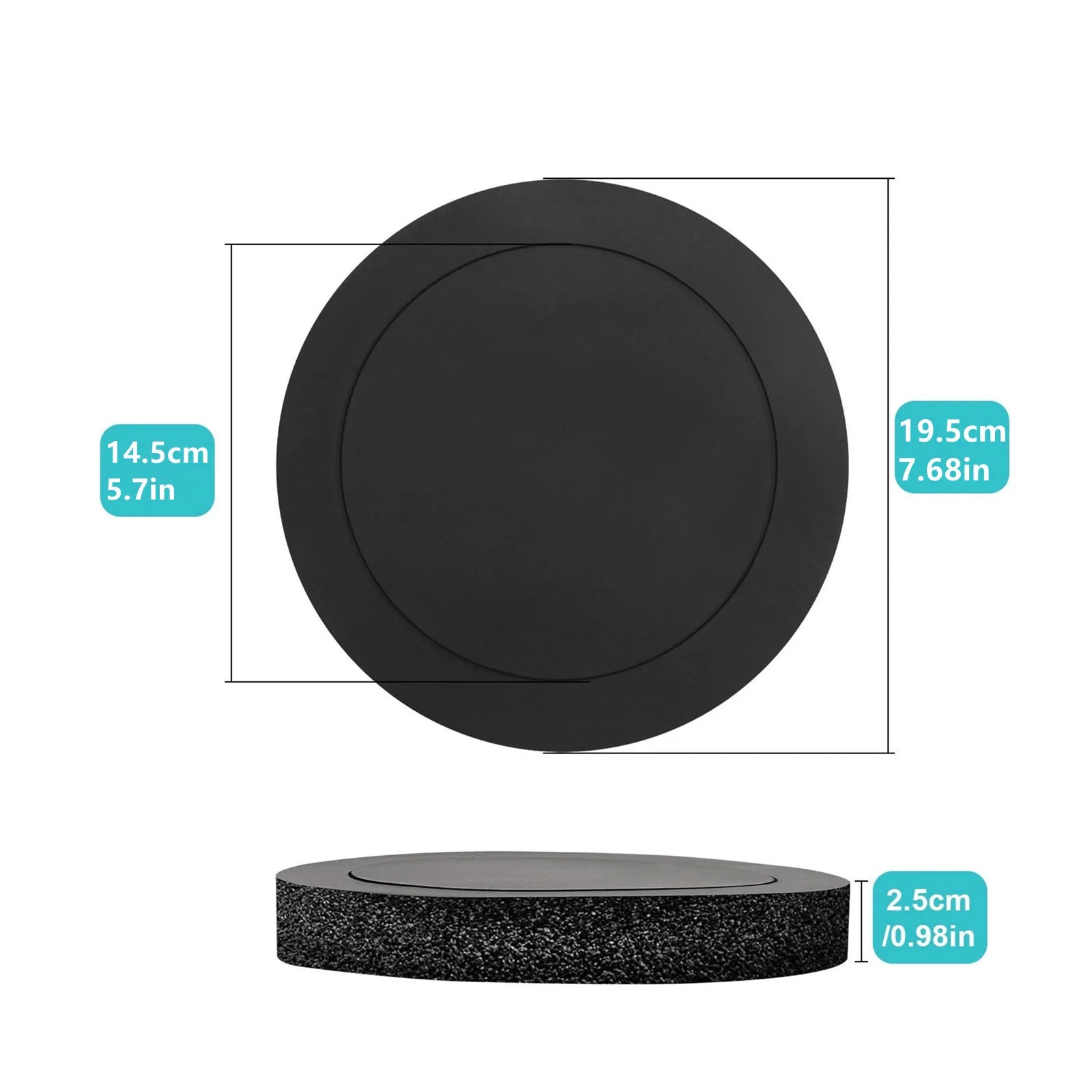 6 5-inch Car Speaker Ring Bass Door Trim Sound Insulation Cotton Self