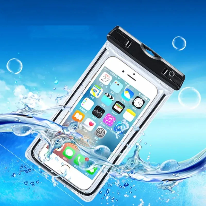 Universal Waterproof Phone Pouch Underwater Case Beach Kayaking