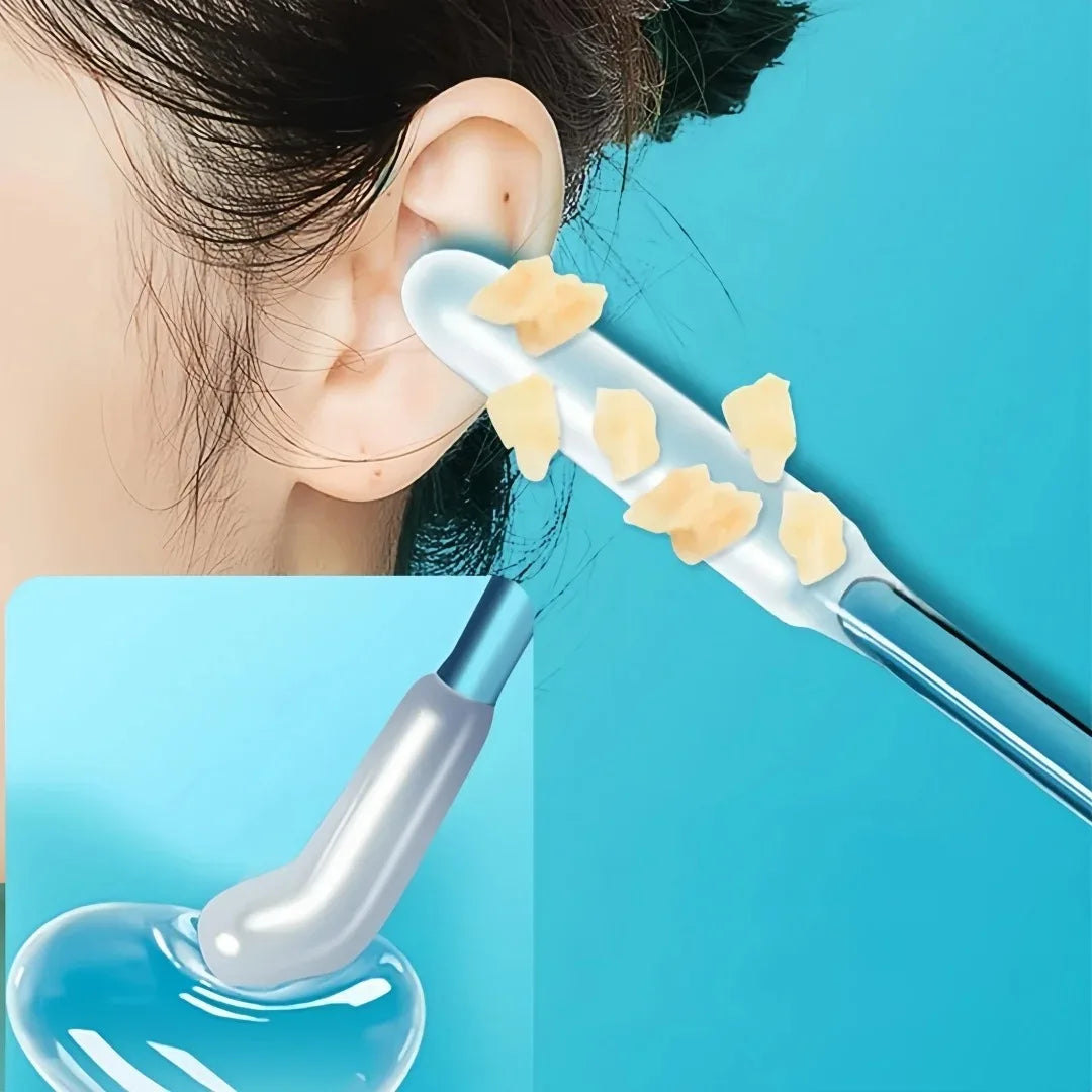24Pcs Disposable Silicone EarWax Remover sticky ear pick For Kids Olders Adult S/L Ear Cleaner Reusable Adhesive Earpick Zpaxo