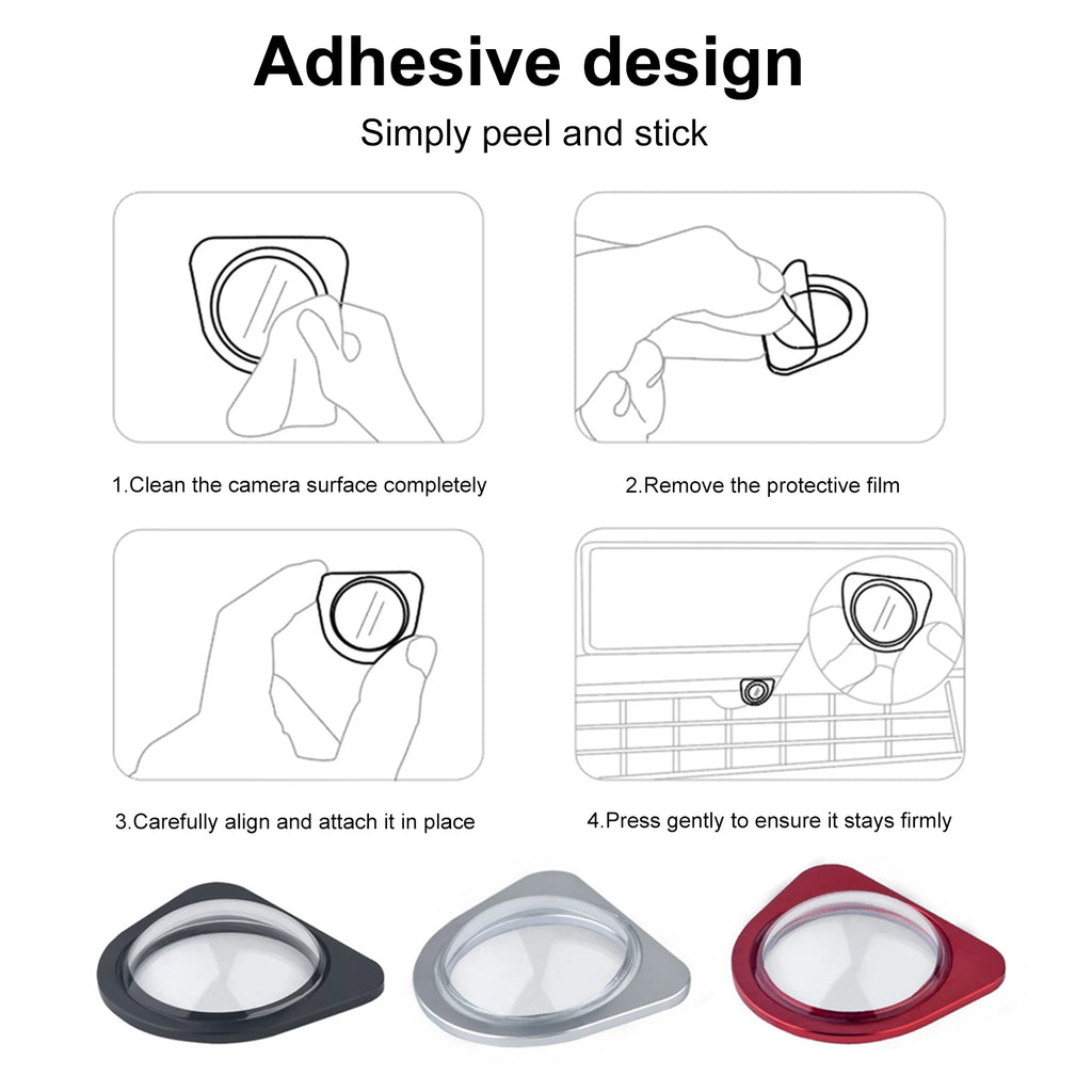 Front Bumper Camera Lens Protector Tempered Glass Scratch Drop