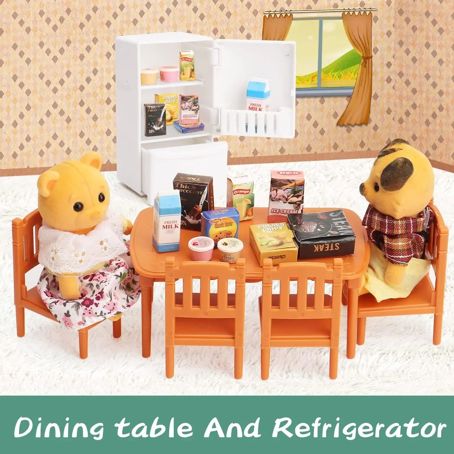 Dollhouse Furniture Kids Toys Miniature Doll House Accessories