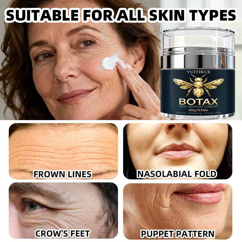 BOTAX Bee Venom Cream 60g – Firms, Lifts & Reduces Wrinkles Anti-Aging Face Cream Zpaxo