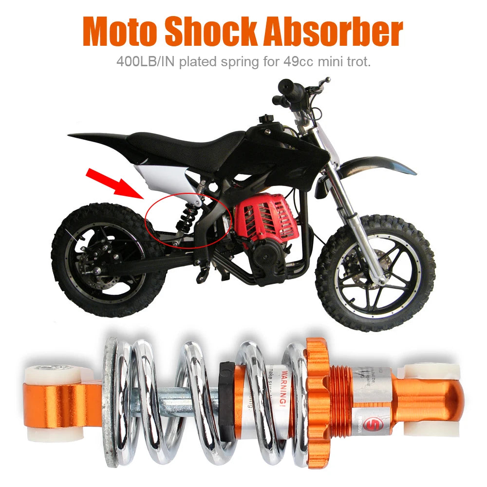 400LB 49cc Mini Trot Damping Pitch Motor Replacement Motorcycle Shock