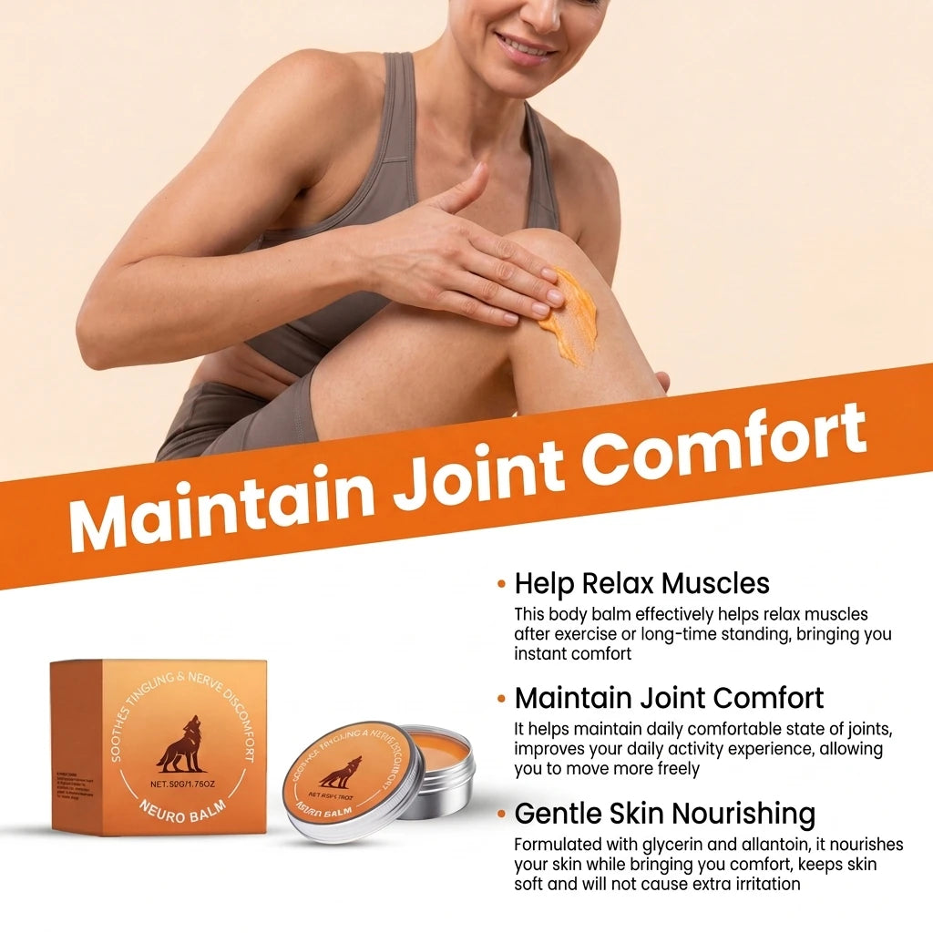 Herbal Nerve Relief Balm – Joint & Muscle Soothing Ointment Joint Relief Balm Zpaxo