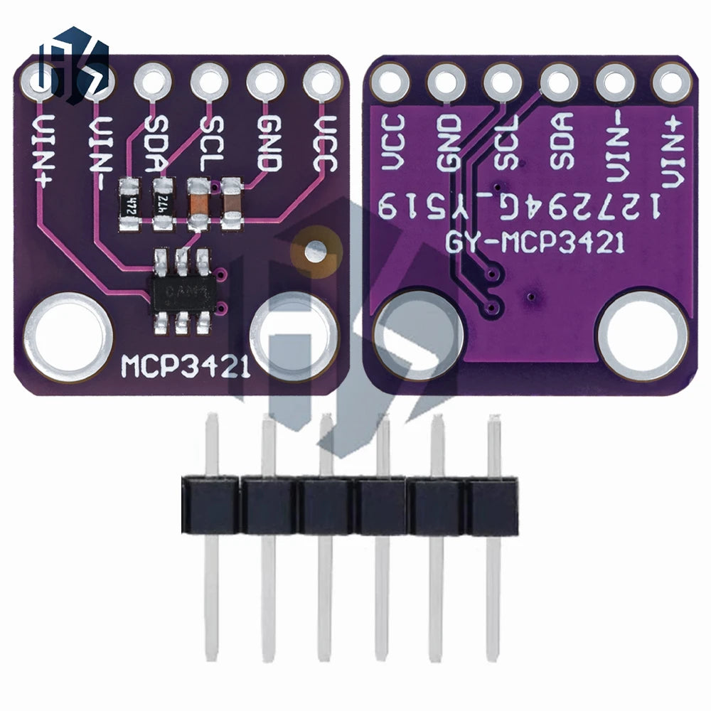 MCP3421 I2C Delta-Sigma ADC Evaluation Module - SOT23-6 Board for PICkit Serial Analyzer (Model: GY-MCP3421) Zpaxo