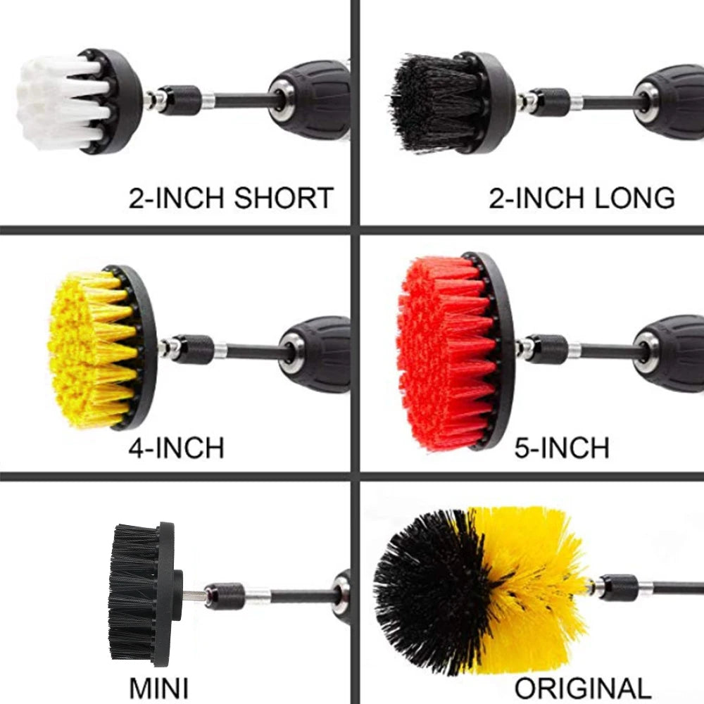 Car Kitchen Bathroom Power Scrubber Electric Drill Brushes
