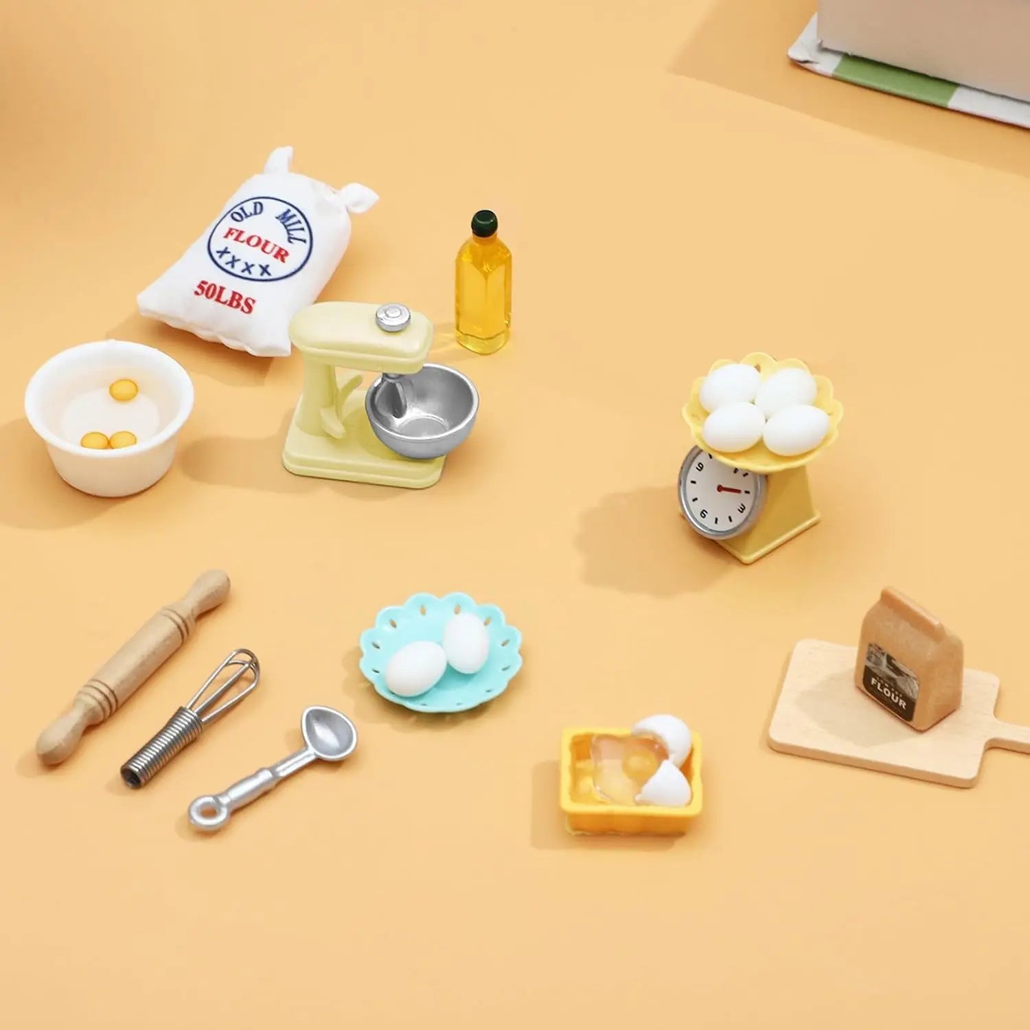 Miniature Dollhouse Kitchen Accessories Realistic Play Food Toys Tiny