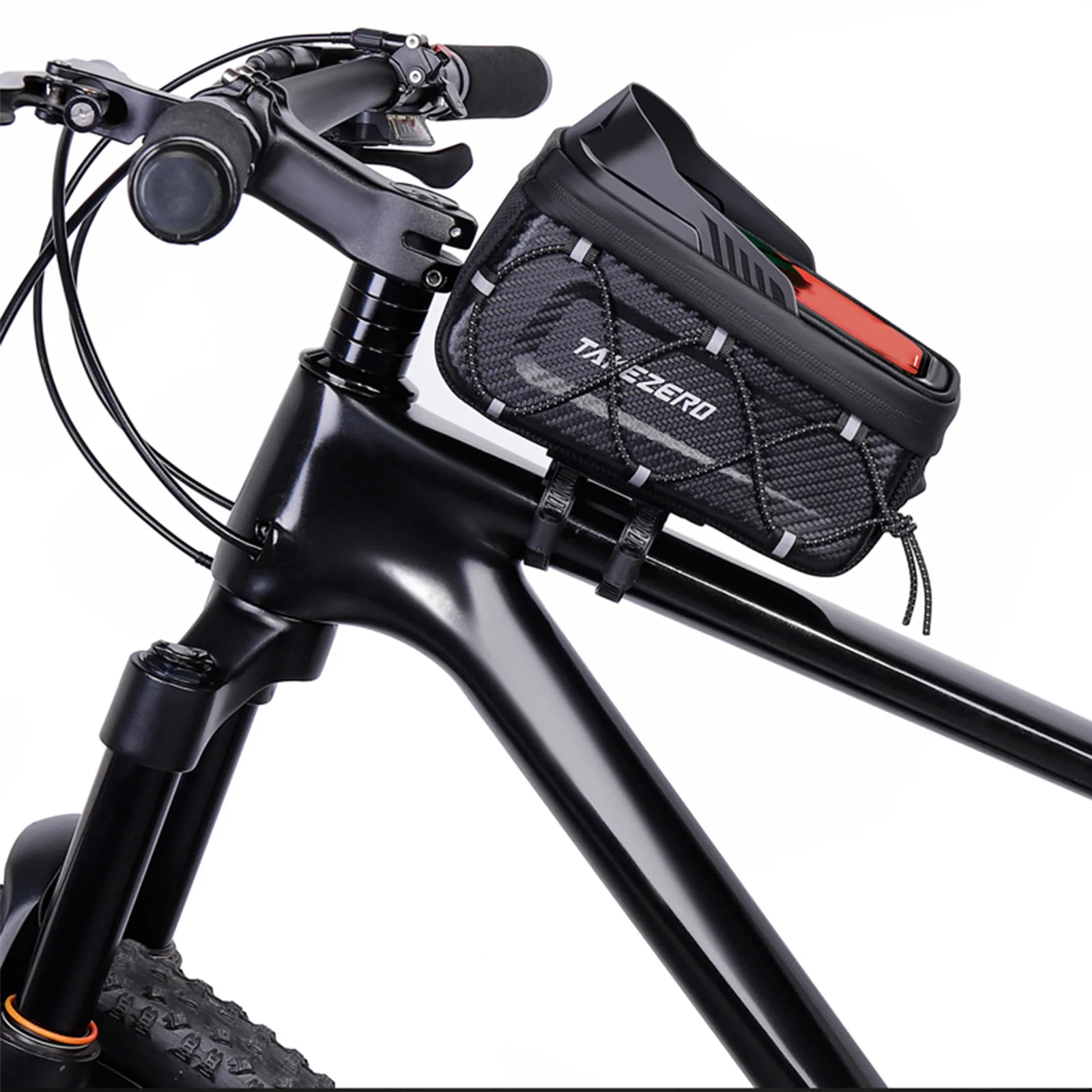 Front Bicycle Pouch Waterproof Cycling Accessories TPU Touchscreen