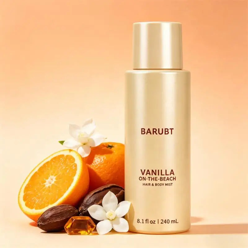 240ml Hair Fragrance Mist Coconut Vanilla Scent Water Based Refreshing Spray Non Sticky Formula Friction Activated Aroma Zpaxo