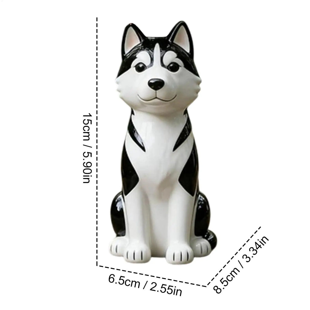 Vases Home Decor Resin Dog Desk Ornament Handcrafted Vase Shelf