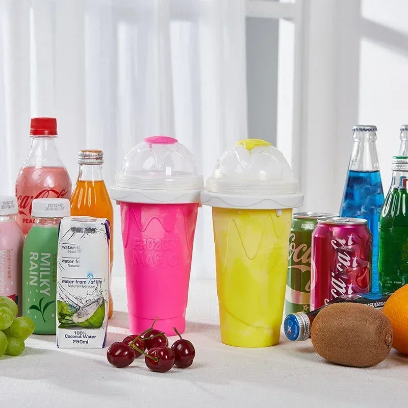 Kitchen Quick-Frozen Slushy Maker Cup Large Capacity Slushy Cup For Homemade Smoothies Juice Ice Cream Summer Squeeze Beker Tool Zpaxo