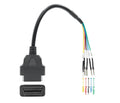 OBDII 16 Pin OBD OBD2 Female K Line CAN Jumper Tester Connector Car