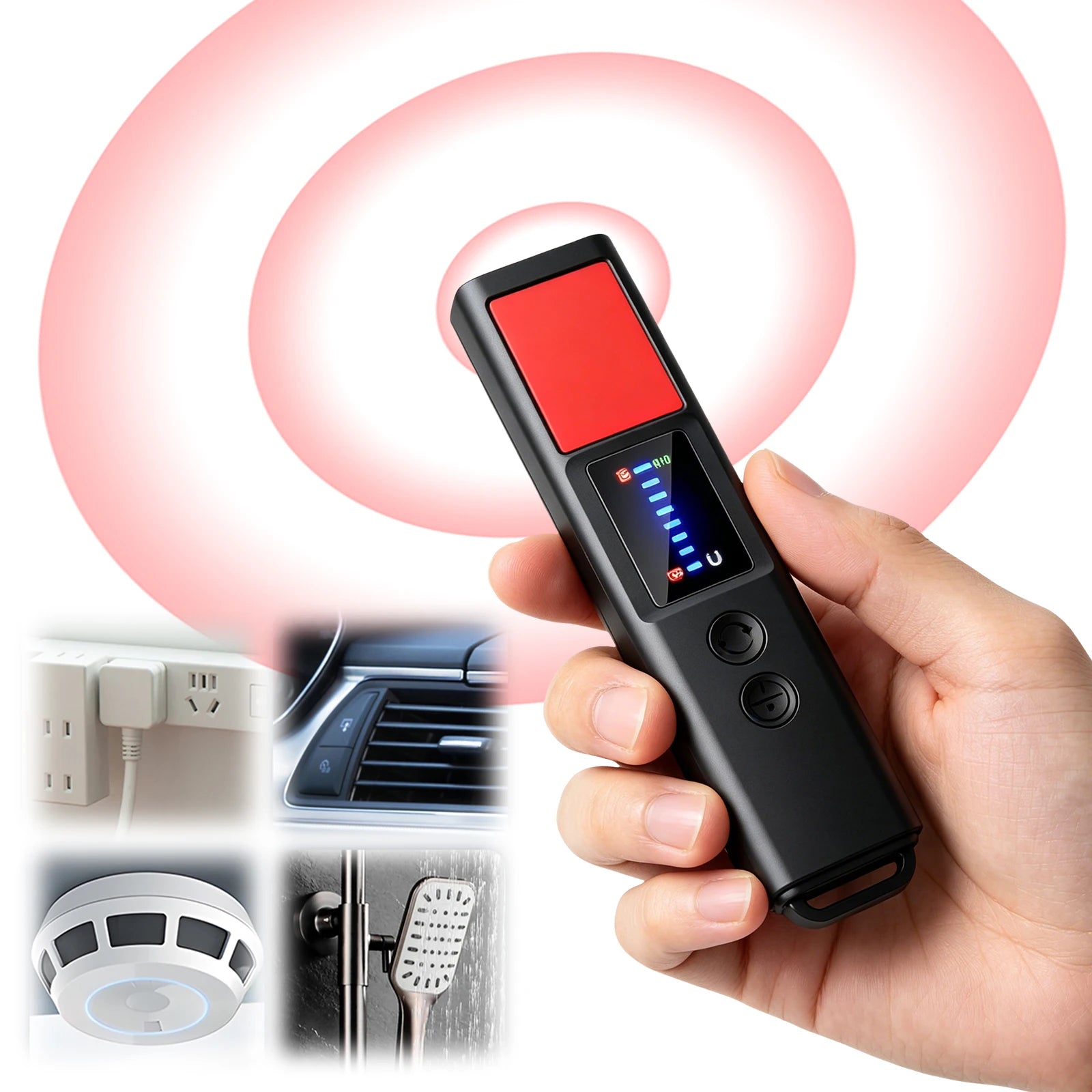 GPS Tracker Detector 5 Levels Sensitivity Portable Bug Device Locator