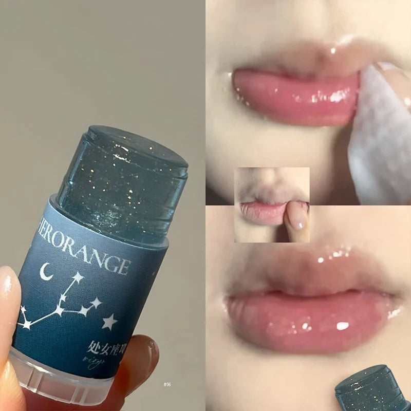 Constellation Series Lip Balm Lasting Nourishment and Moisture Lips Base Makeup Lip Gloss Fade Lips Lines Daily Care Lipstick Zpaxo 06