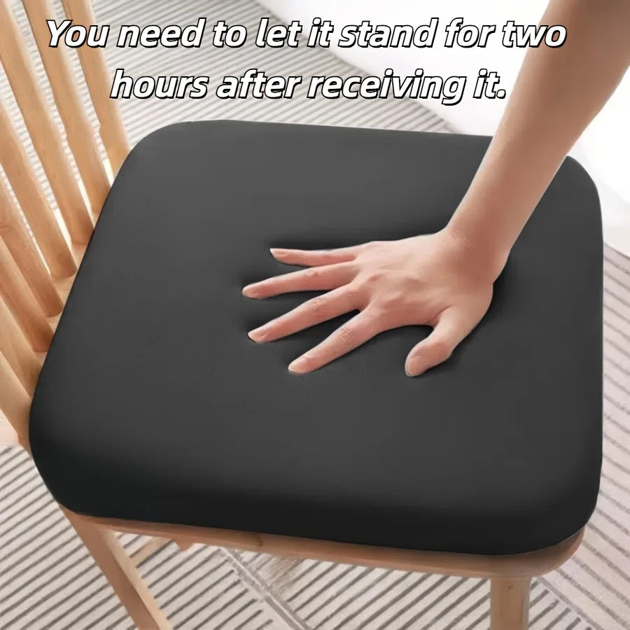 1 Ergonomic Memory Foam Cushion | Slow Rebound, Anti-Flat Design, Ideal for Office Chairs, Odorless, Square, Perfect for Gifting Zpaxo