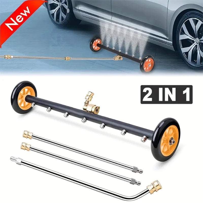 4-Nozzle Undercarriage Cleaner & Pressure Washer Water Broom