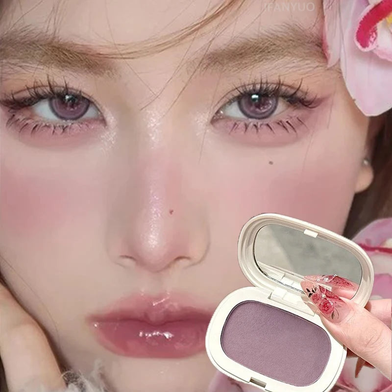 Single Blush Silky Texture No Powder Feeling Low Saturation