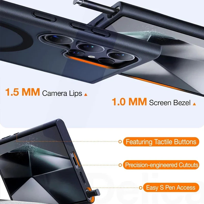 UYUXIO Magnetic Mobile Phone Case Kickstand Samsung Galaxy S26 S25