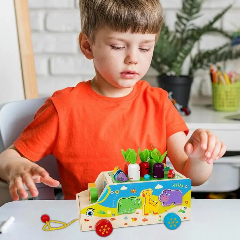 Fine Motor Skills Toys Shape Sorting Carrot Harvest Game Educational Zpaxo United States