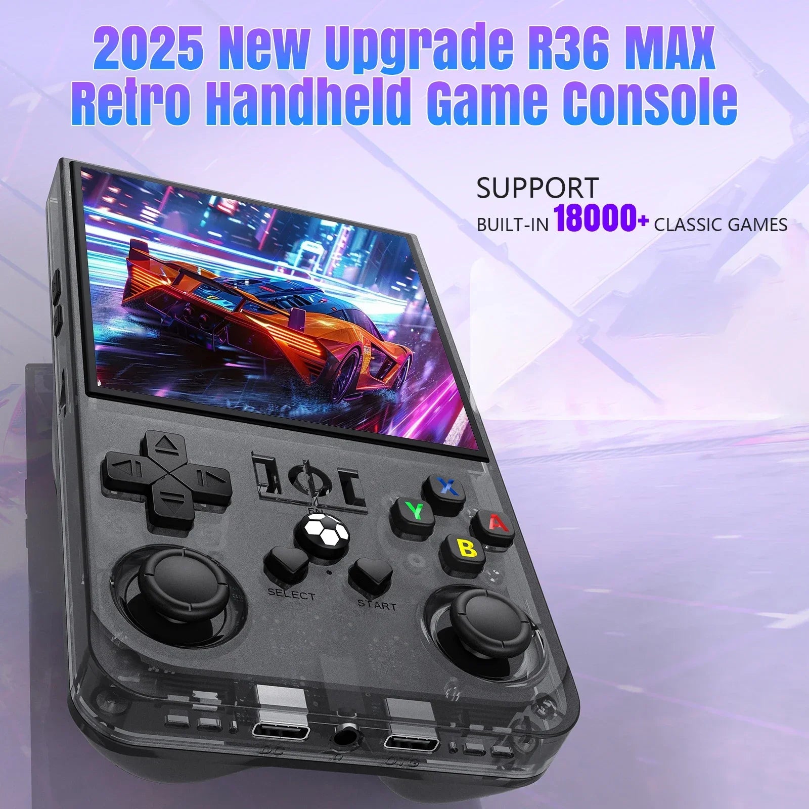 Open Source R36MAX Retro Handheld Video Game Console RK3326 Chip 64 Zpaxo