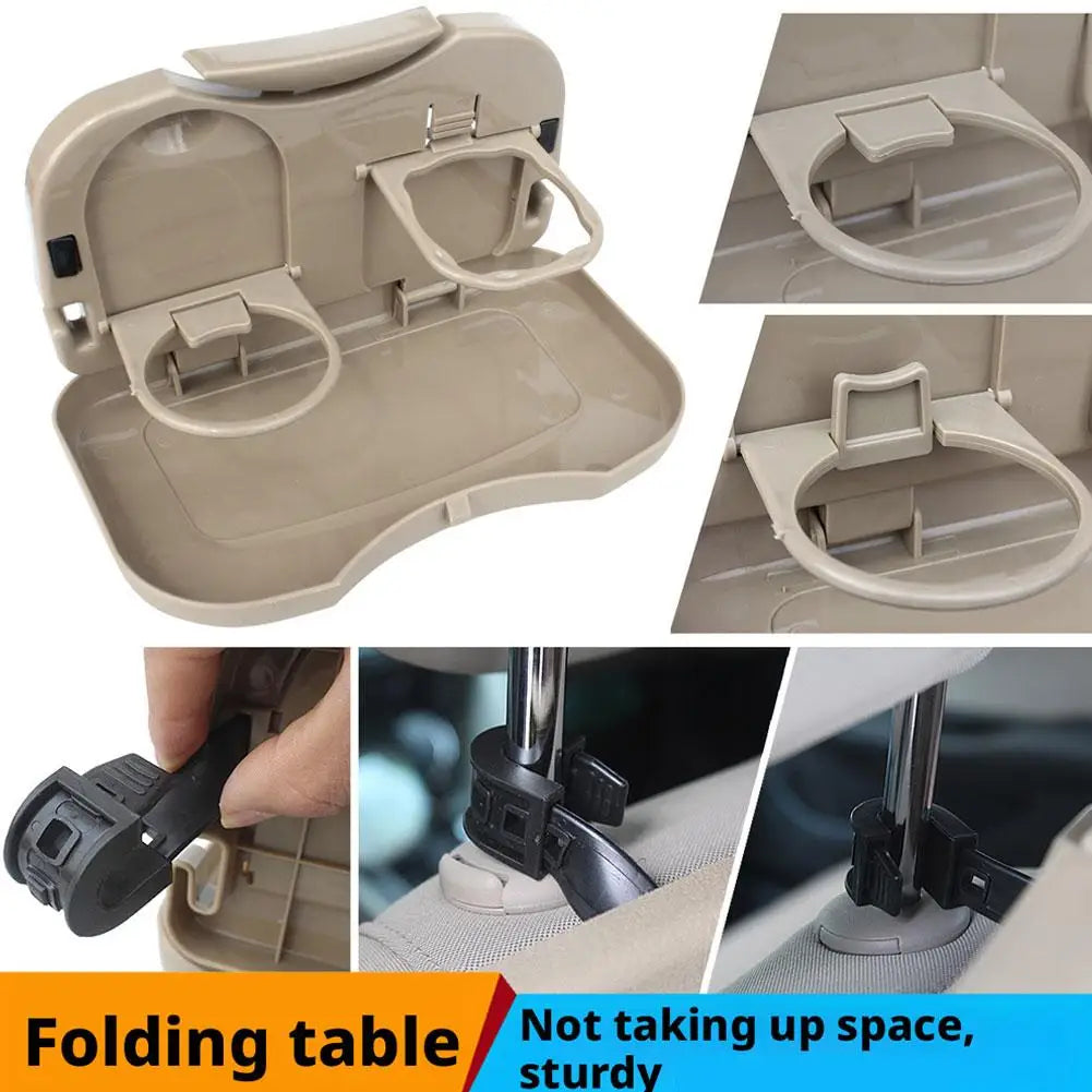 Foldable Car Backseat Tray Table with Cup Holder & Storage Car Backseat Tray Zpaxo