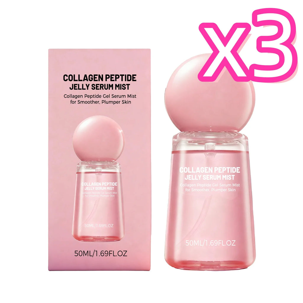 Collagen Peptides Jelly Serum Mist – Hydrating Face Spray Face Serum Spray Zpaxo 50ml Boxed x 3