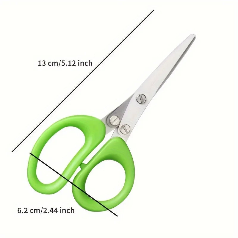 Multifunctional Stainless Steel Kitchen Scissors 5 Layers Quick