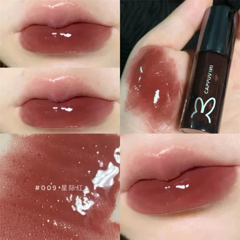 Shiny Diamond Lip Gloss Moisturizing Crystal Mirror Water Glaze Long